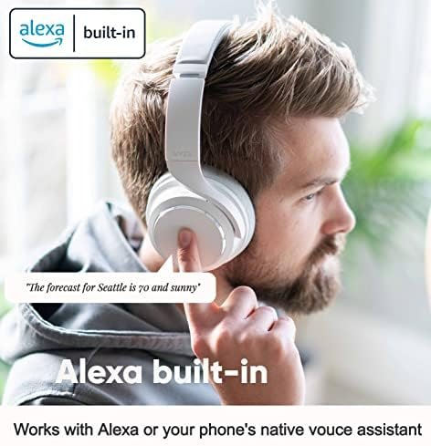 WYZE Noise Cancelling Headphones and Hard Case for Travel, Wireless Over The Ear... - Image 4