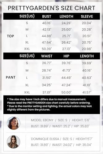 PRETTYGARDEN Women's 2 Piece Outfits Fall Casual Long Sleeve Pullover Tops and W... - Image 7