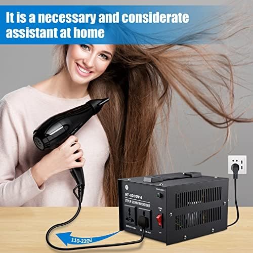 1000 Watt Voltage Transformer- Step Up and Down- Circuit Breaker Protection Univ... - Image 5
