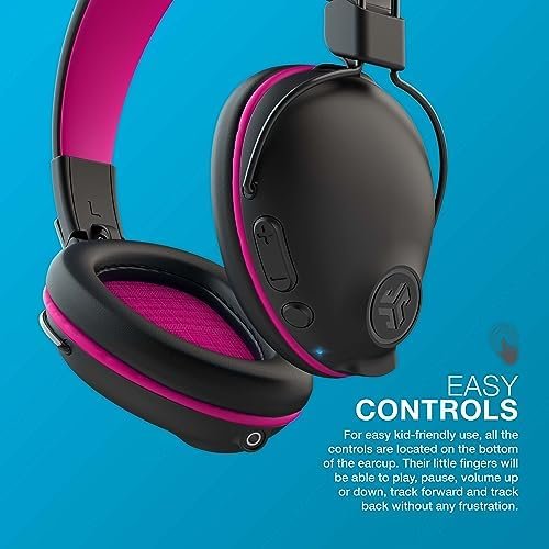 JLab JBuddies Pro Wireless Over-Ear Kids Headphones, 35+ Hour Battery Life, Buil... - Image 7