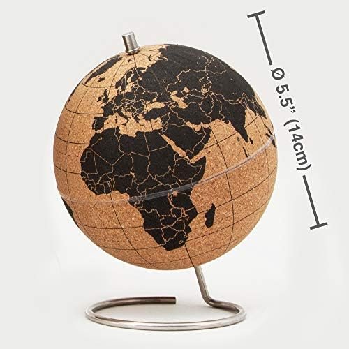 Suck UK | Cork Globe | World Map Pin Board | Cork Board World Globe Decor | Trav... - Image 4