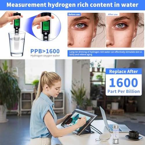 Hydrogen Water Bottle Portable Hydrogen Water Ionizer Machine USB Rechargeable H... - Image 5