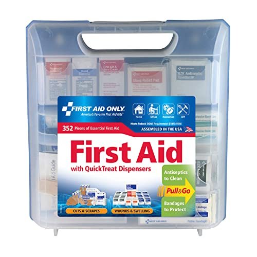 First Aid Only 91268 QuickTreat Dispenser Emergency First Aid Kit for Home, Work... - Image 2
