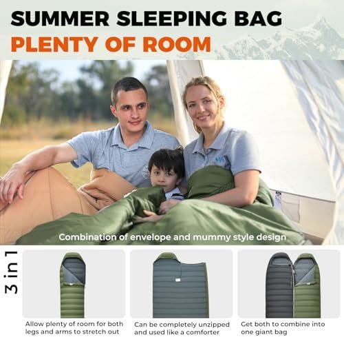 KingCamp Ultralight Down Sleeping Bag, 650 FP Compact Cold Weather 3-4 Season Sl... - Image 8