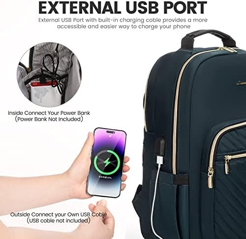 LOVEVOOK Laptop Backpack for Women 15.6 inch,Cute Womens Travel Purse,Profession... - Image 6