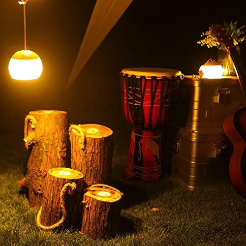 Camping Lantern, 4 Light Modes LED Camping Lantern with Hanging Hook Silicone Re... - Image 10