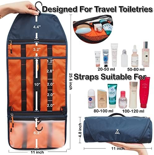 avel Toiletry Bag, Hanging Toiletry Bag for Men, Roll Up Dopp Kit Bathroom Shavi... - Image 5