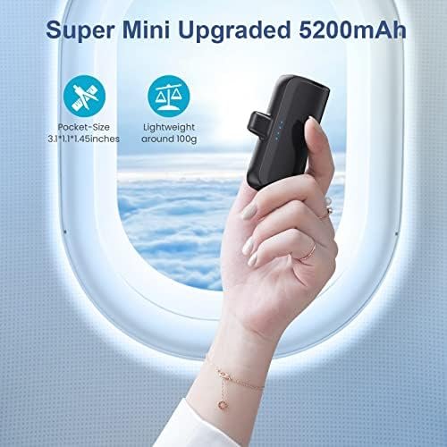Mini Portable Charger 5200mAh,PD Fast Charging USB C Power Bank,Portable Phone C... - Image 4