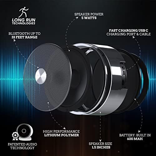 Bluetooth Speaker Set: Wireless Stereo Dual Pairing Portable Twin TWS System Wit... - Image 7