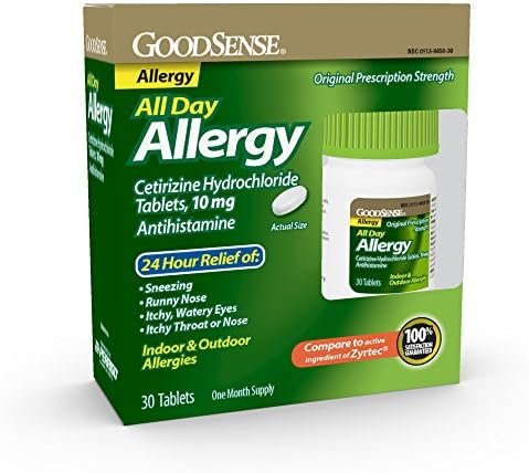 GoodSense All Day Allergy, Cetirizine Hydrochloride Tablets, 10 mg, Antihistamin... - Image 2