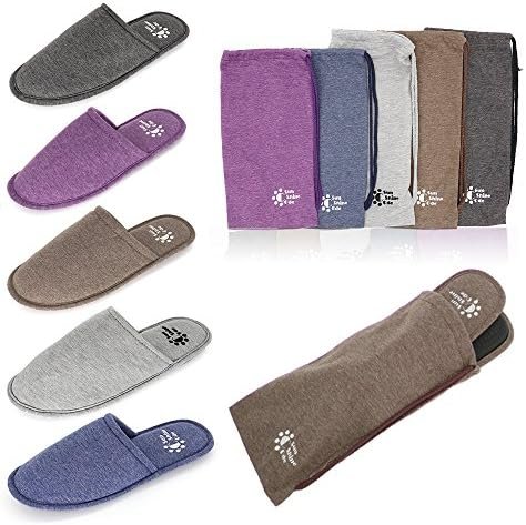 Sunshine Code Men's Memory Foam Cotton Washable Slippers with Matching Travel Ba... - Image 8