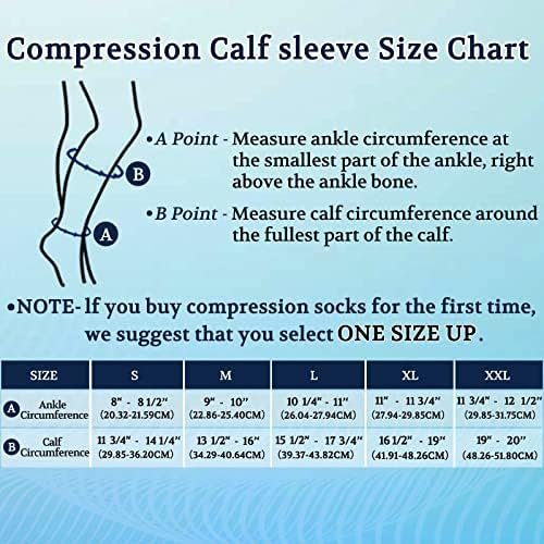 Lin Performance Medical Calf Compression Sleeve for Women and Men Lightweight Fo... - Image 3