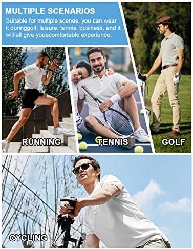 Hodaweisolp Golf Shirts for Men Dry Fit Print Moisture Wicking Performance Short... - Image 6