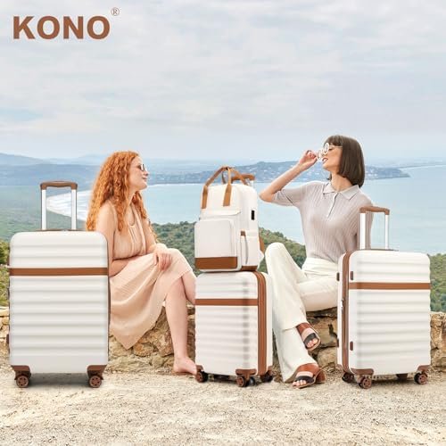 Kono Airline Approved Suitcase Set 3 Piece Luggage Set Lightweight Carry On Trav... - Image 6
