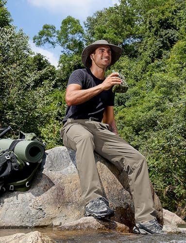 Cycorld Men's-Hiking-Pants-Lightweight-Water-Resistant-Quick-Dry Stretch Cargo T... - Image 7