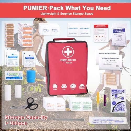 Home-Car-First-Aid-Kit-Camping-Essentials-Empty Bag, Labelled, Double Layer, Lar... - Image 5