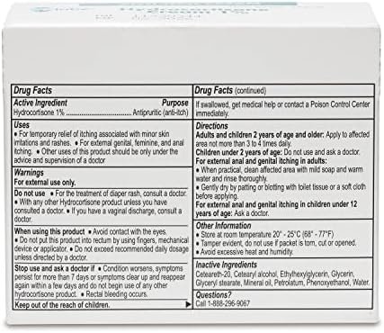 Globe (Box 25 Hydrocortisone 1% Maximum Strength Cream, (0.9g Packet) Anti-Itch ... - Image 9