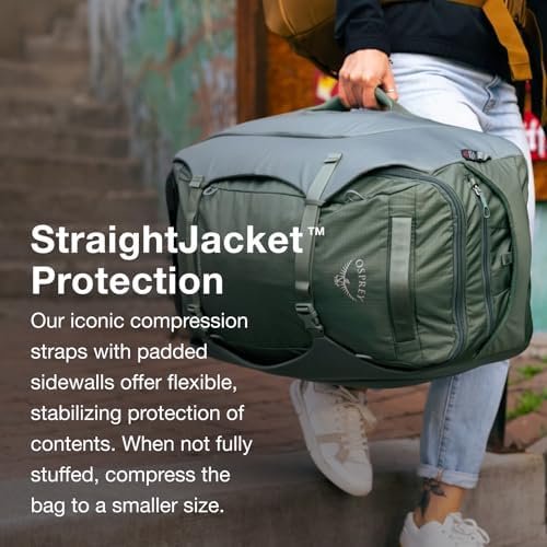 Osprey Sojourn Porter 46L Travel Backpack, Koseret Green - Image 4