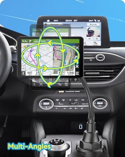for Garmin GPS Car Mount Cup Holder Replacement 17mm Ball Mount with Adjustable ... - Image 4