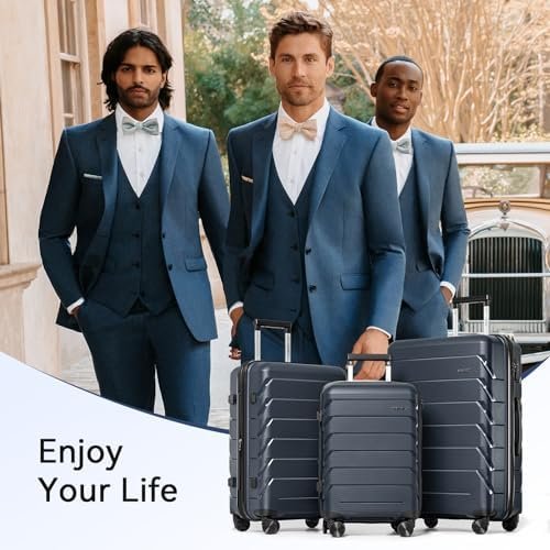 FOCHIER F Expandable Luggage Sets 3 Piece With TSA Lock,Luggage Set PP Material ... - Image 8