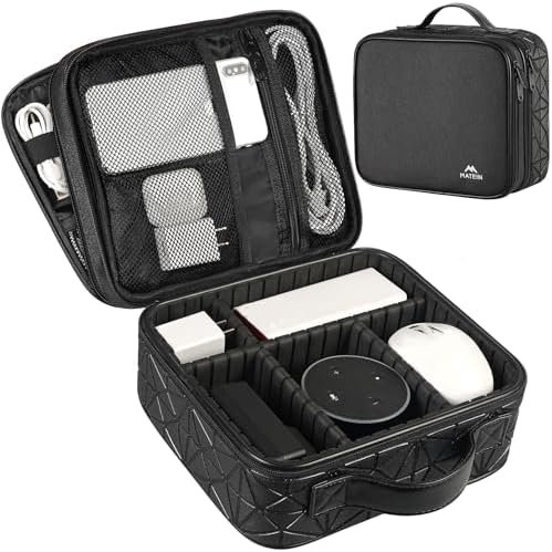 MATEIN Cord Organizer Bag, Large Electronics Organizer Travel Case Cable Storage... - Image 8