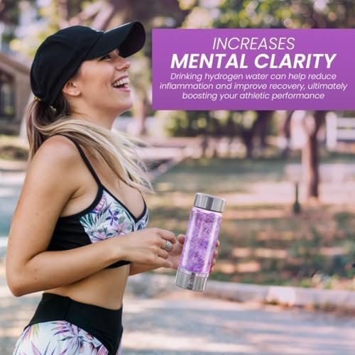 H3O Hydrogen Water Bottle - Hydrogen-Infused Water Machine with Built-in Purple ... - Image 7