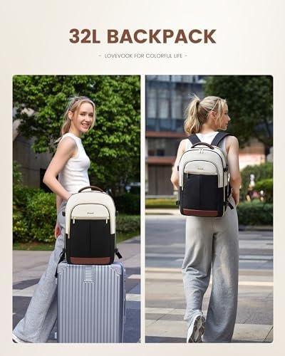 LOVEVOOK Travel Backpack for Women, TSA Carry on Backpack Flight Approved, Perso... - Image 8