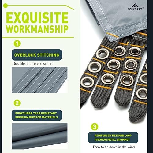 Forceatt Waterproof Camping Tarp, 2 and 3 Person Ultralight Tent tarp for Picnic... - Image 4