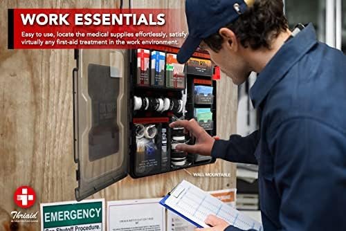 365 Piece First Aid Kit, Well-Organized Durable Hard Case, Wall-Mountable Trauma... - Image 4