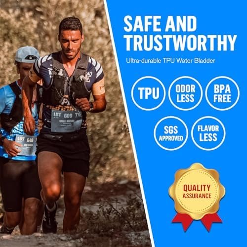 UTOBEST Soft Flask, 2 Pack Soft Flask Running Bottles 250 ml,TPU Foldable Runnin... - Image 3