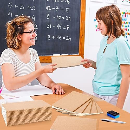 feela 15 Pack Blank Kraft Notebooks, Unlined Sketchbook Note Pad Travel Journal ... - Image 8