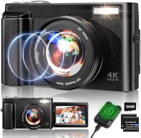 4K Digital Camera for Photography, 48MP Auto-Focus Vlogging Camera for YouTube, ... - Image 2