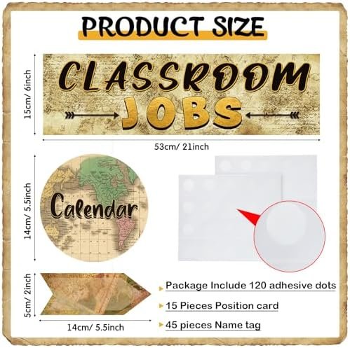 Travel The Map Classroom Jobs Bulletin Board Set Classroom Helpers Charts Teache... - Image 3