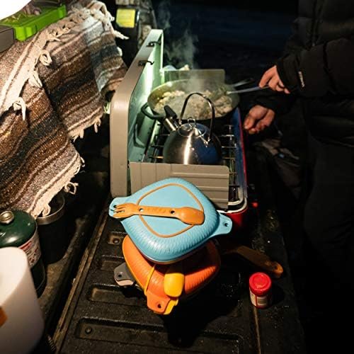 UCO 4-Piece Camping Mess Kit with Bowl, Plate and 3-in-1 Spork Utensil Set - Image 8