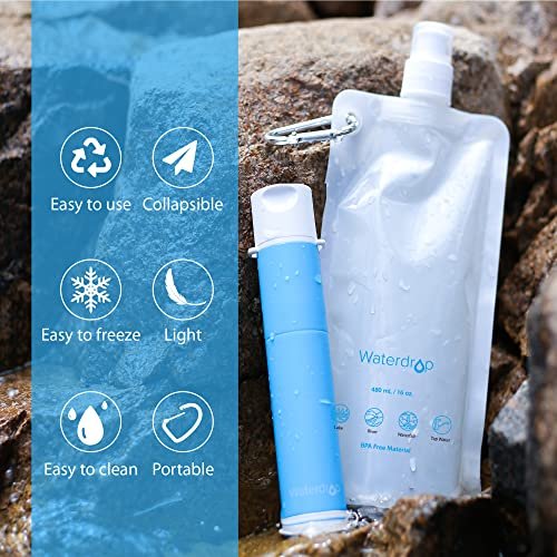 Waterdrop Water Pouch for Drinking, Hiking Water Bag, Pouch Water Bottle, Compat... - Image 5