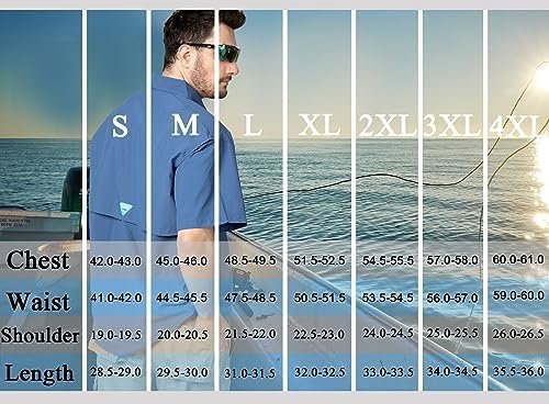 Men's UV UPF 50+ Fishing Shirts for Men Sun Protection Soild Anti-Static Breatha... - Image 7