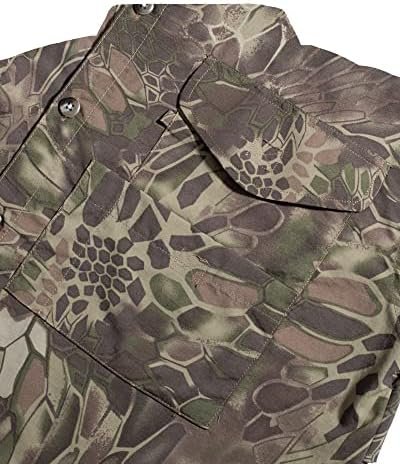 Alimens & Gentle Mens Short Sleeve Fishing Shirt Camouflage Quick Dry Outdoor Su... - Image 6