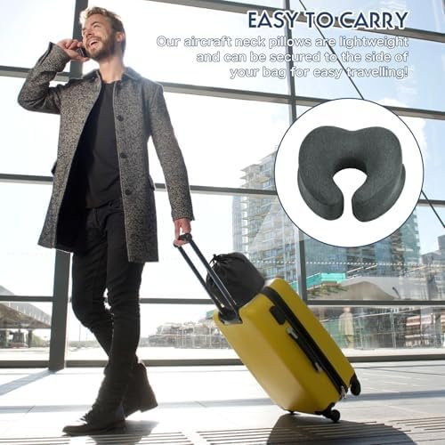 2024 New Memory Foam Travel Neck Pillow for Car and Airplane Travel Pillow. Desk... - Image 4