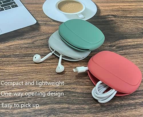 Silicone Headphone Organizer-Data Cable Storage Case-Mini Key Box-Portable Wired... - Image 6