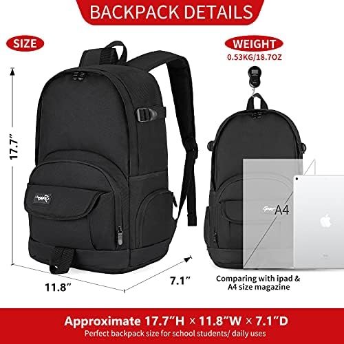 rickyh style School Backpack Travel Bag for Men & Women Lightweight College Back... - Image 4