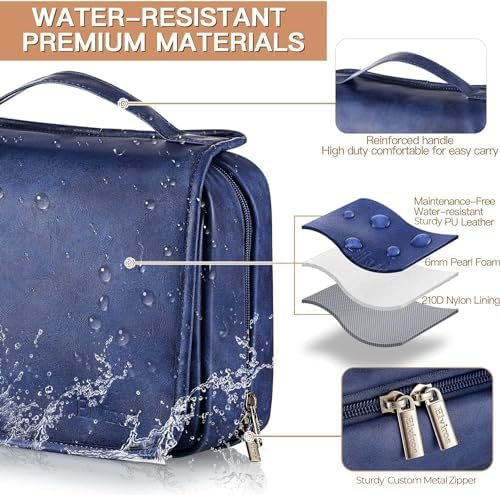 Elviros Toiletry Bag Hanging Travel Organizer for Men and Women, 3 in 1 Multifun... - Image 3