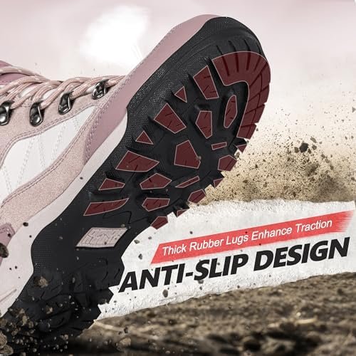 R CORD Womens Hiking Boots Breathable Hiking Boots Womens Waterproof Ankle Suppo... - Image 5