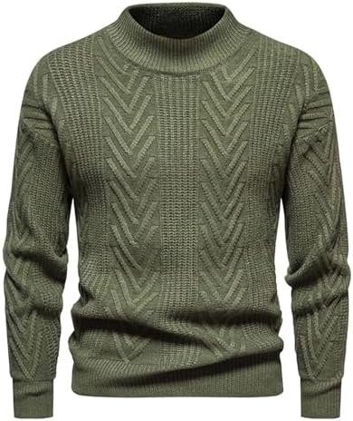 Working Coats for Men Mens Solid Large Cotton Cardigan Sweater Knit Shirt - Image 2