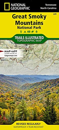 Great Smoky Mountains National Park Map (National Geographic Trails Illustrated ... - Image 2