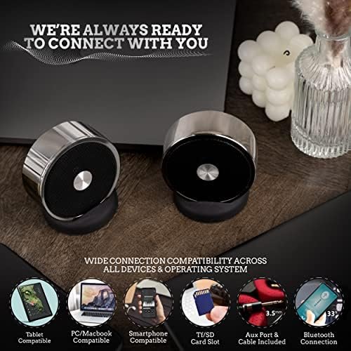 Bluetooth Speaker Set: Wireless Stereo Dual Pairing Portable Twin TWS System Wit... - Image 5
