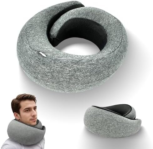 2024 Ergonomic Travel Neck Pillow,Neck Pillow Airplane,Premium Memory Foam,360º ... - Image 2