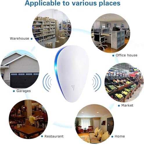 Mice Repellent Indoor Rodent Roach Spider Insect Repellent, Pest Control Plug In... - Image 8