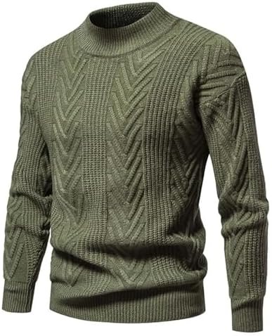 Working Coats for Men Mens Solid Large Cotton Cardigan Sweater Knit Shirt - Image 4