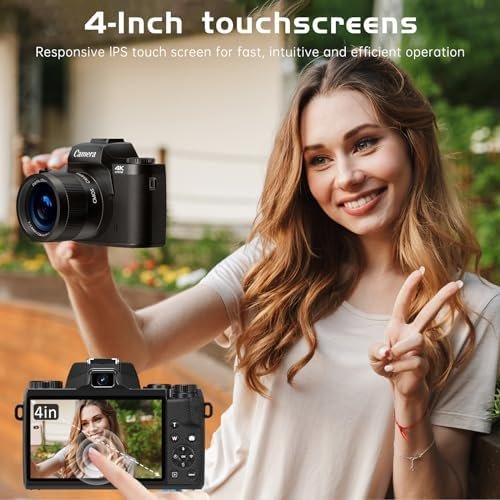 Cameras for Photography, 4K 64MP Vlogging Camera for YouTube, Autofocus Digital ... - Image 6