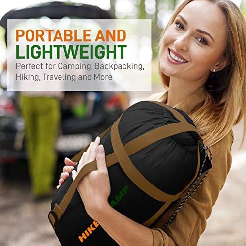 Backpacking Sleeping Bag Camping Gear - Mummy Sleeping Bag For Adults/Teens w/ P... - Image 9